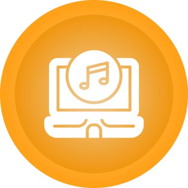 Müzik simgesi vektör illüstrasyonu