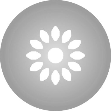 Çiçek. Web simgesi basit illüstrasyon