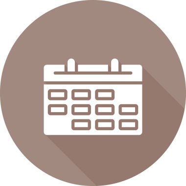 Takvim. Web simgesi basit illüstrasyon