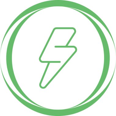 Şimşek simgesi vektör illüstrasyonu