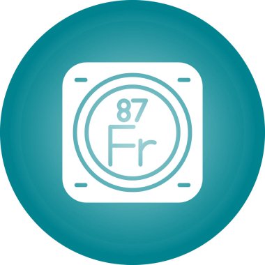 metal kimyasal element simgesi, basit satır biçimi