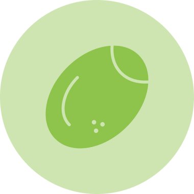 Beyaz arkaplandaki yeşil ve beyaz simgenin vektör çizimi