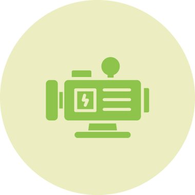 Modern kamera simgesinin vektör illüstrasyonu