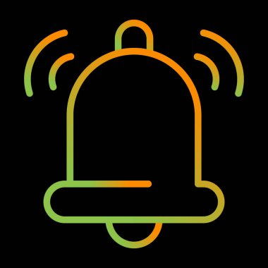 Çan ikonu. vektör illüstrasyonu