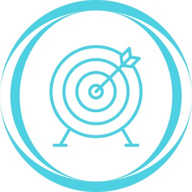 hedef simge vektör illüstrasyonu