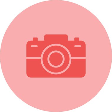 Kamera. Web simgesi basit illüstrasyon