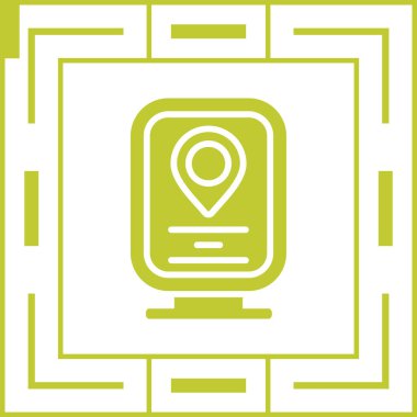 Harita işaretleyici vektör illüstrasyonuName