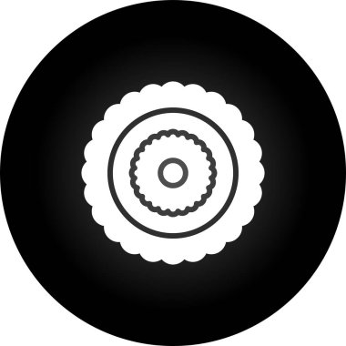 Top simgesinin izole edilmiş tek bir simgesinin vektör çizimi