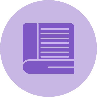 Kitap. Web simgesi basit illüstrasyon