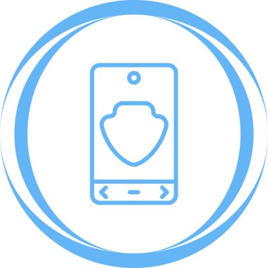 Cep telefonu. Web simgesi basit illüstrasyon