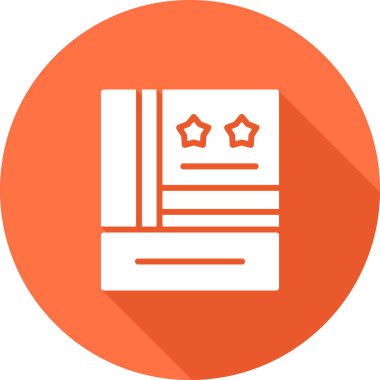 kitap düz vektör simgesi