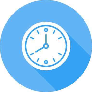 Saatin vektör illüstrasyonu modern simge