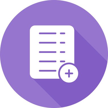 Belge. Web simgesi basit illüstrasyon