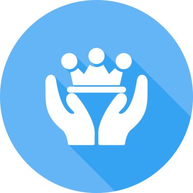 beyaz arkaplanda taç vektör illüstrasyonu