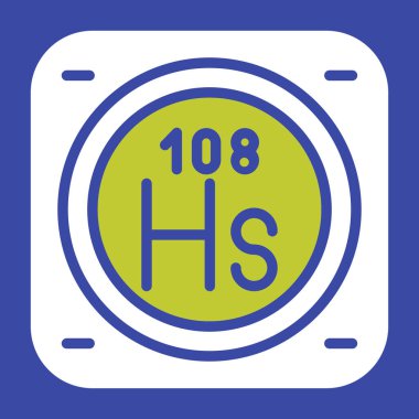 metal kimyasal element simgesi, basit satır biçimi