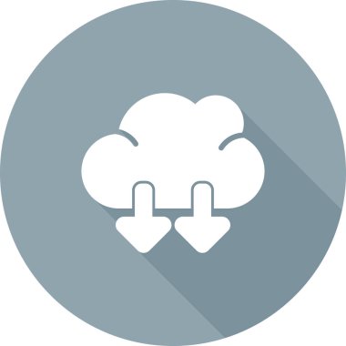 Bulut simgesi vektör illüstrasyonu