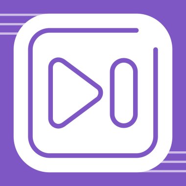 Vektör media player simgesini