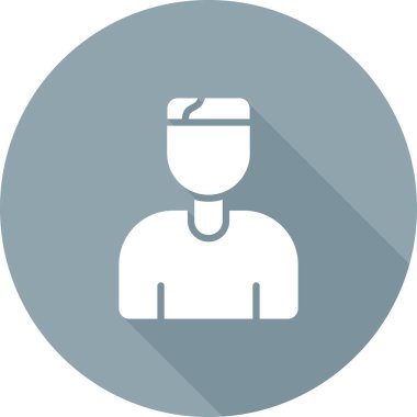 Modern b 'nin vektör illüstrasyonu insanoğlunun ikonundan yoksun