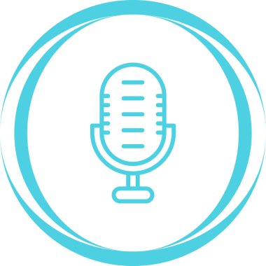 microphone icon web simple illustration