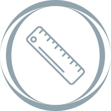 cetvel simgesi çizimi