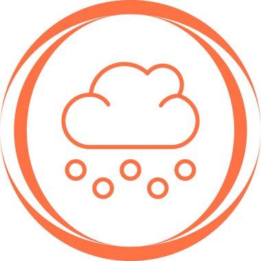 Bulut simgesi vektör illüstrasyonu