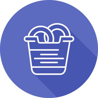 Sepet. Web simgesi vektör illüstrasyonu