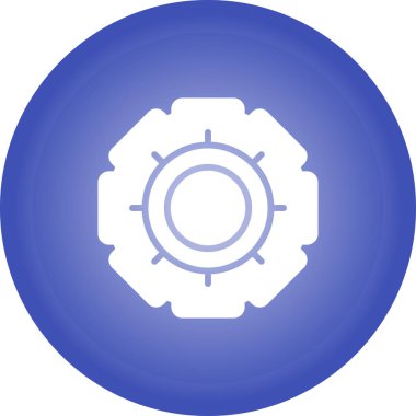 Bir çiçek simgesinin vektör illüstrasyonu