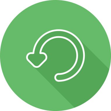 Bir çember simgesinin vektör illüstrasyonu