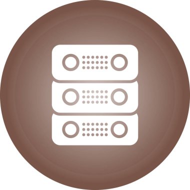 Kahverengi bilgisayar fare simgesi beyaz arkaplanda izole edildi. Bilgisayar bileşeni sembolü. Çember düğmesi. vektör illüstrasyonu