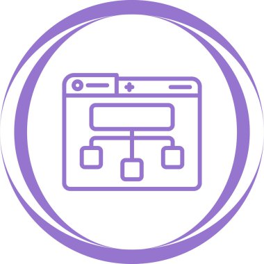 eşsiz web vektör simgesi