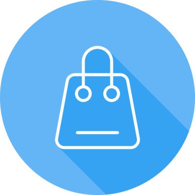 Çanta. Web simgesi basit illüstrasyon