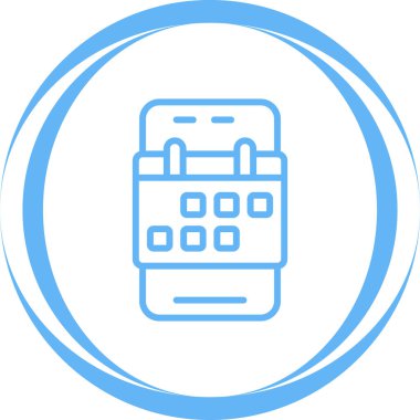 vektör Takvimi Simgesi illüstrasyonu