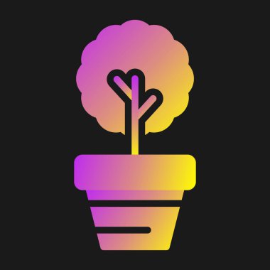 Parlayan neon çizgi yaprak simgesi siyah arkaplanda izole edildi. Çevre dostu. Taze doğal ürün sembolü. Renkli taslak konsepti. vektör