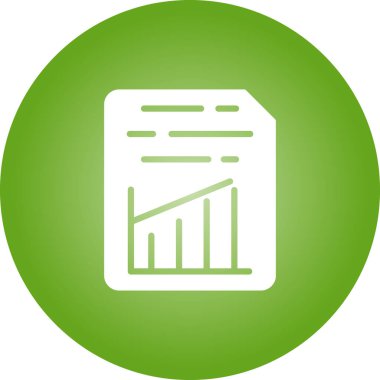 iş raporu vektör simgesi modern illüstrasyon