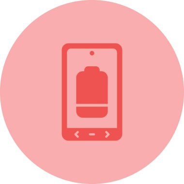 Cep telefonu. Web simgesi basit illüstrasyon