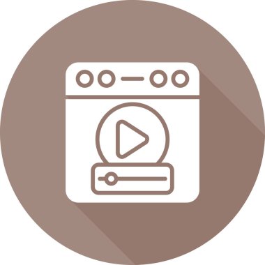 Modern fırın simgesinin vektör çizimi