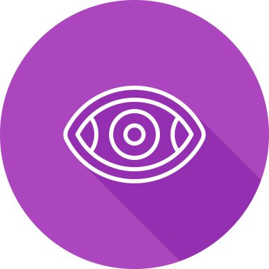 Göz. Web simgesi basit illüstrasyon