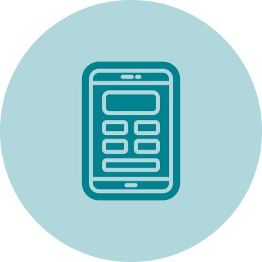 Mobil Tasarım Web simgesi vektör çizimi