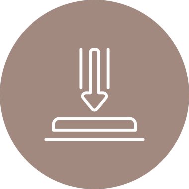 ok aşağı vektör simgesi modern illüstrasyon