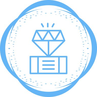 Elmas ikonu. Web için elmas vektör simgelerinin özet çizimi