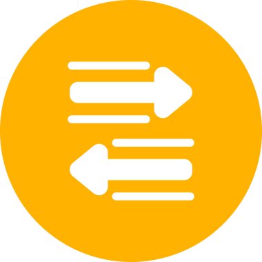 ok yönü simgesi rozet biçiminde