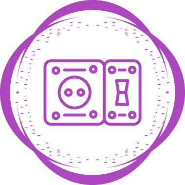 Modern b 'nin vektör illüstrasyonunda müziğin eksik simgesi