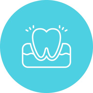 diş vektörü simgesi modern basit tasarım