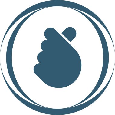 Tavuk vektör simgesi. biçim iki renkli düz yuvarlak, mavi ve gri renkler, yuvarlak açılar, beyaz arkaplan.