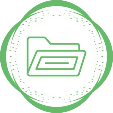 Benzersiz kağıt vektör çizgisi simgesi