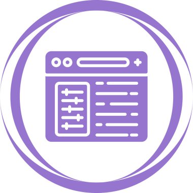 Veri analizi. Web simgesi basit illüstrasyon