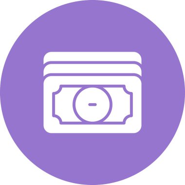 Para için. Web simgesi basit illüstrasyon