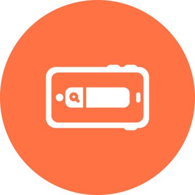 Pil simgesinin vektör illüstrasyonu