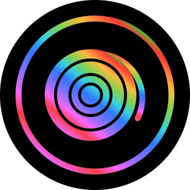 gökkuşağı gradyanı spiral, girdap, irl.