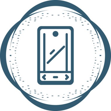 akıllı telefon ekranı vektör illüstrasyonu